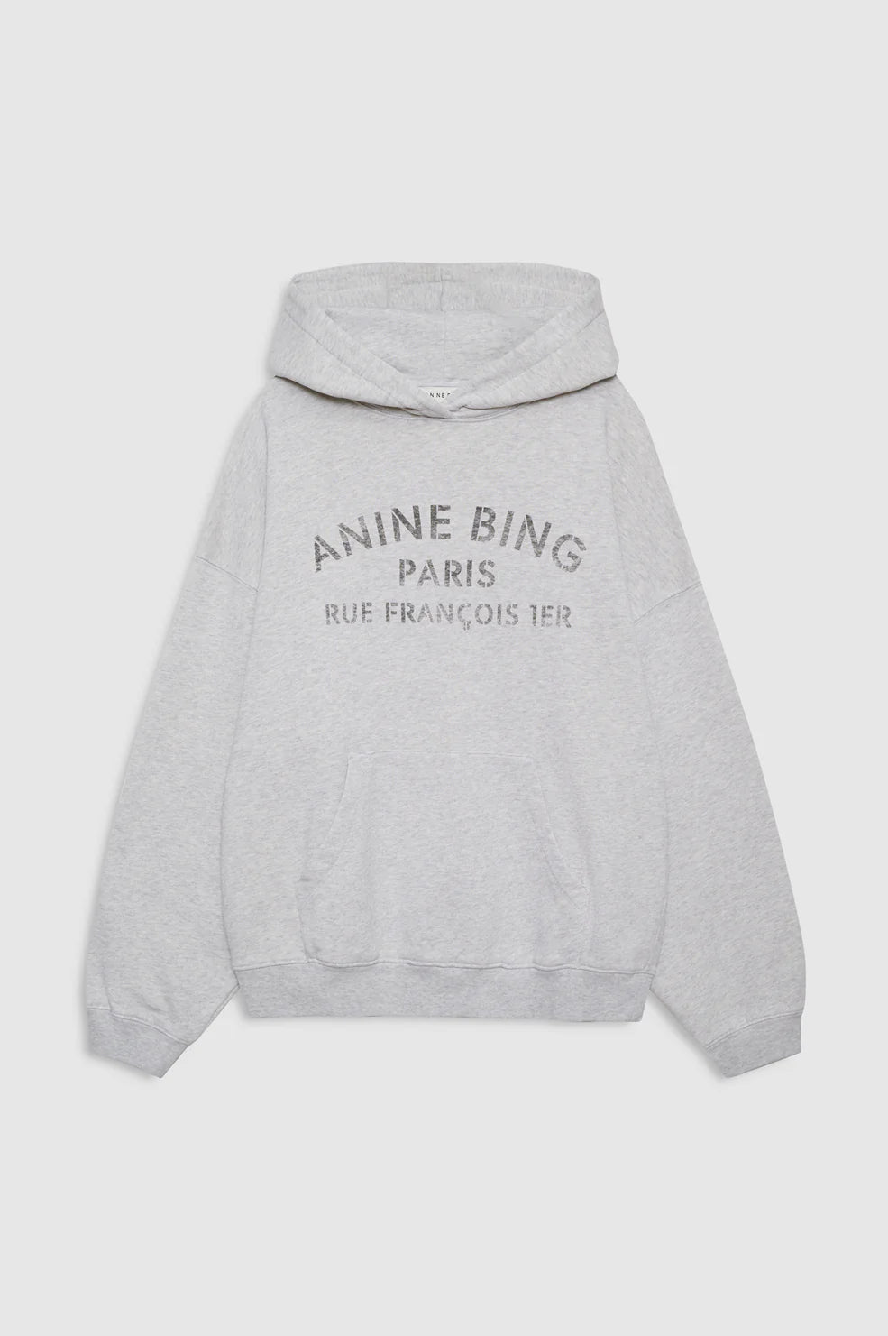 Harvey Sweatshirt Paris Stencil in Heather Grey