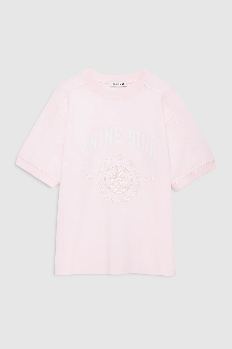 Jaylin Tee Collegiate in Powder Pink