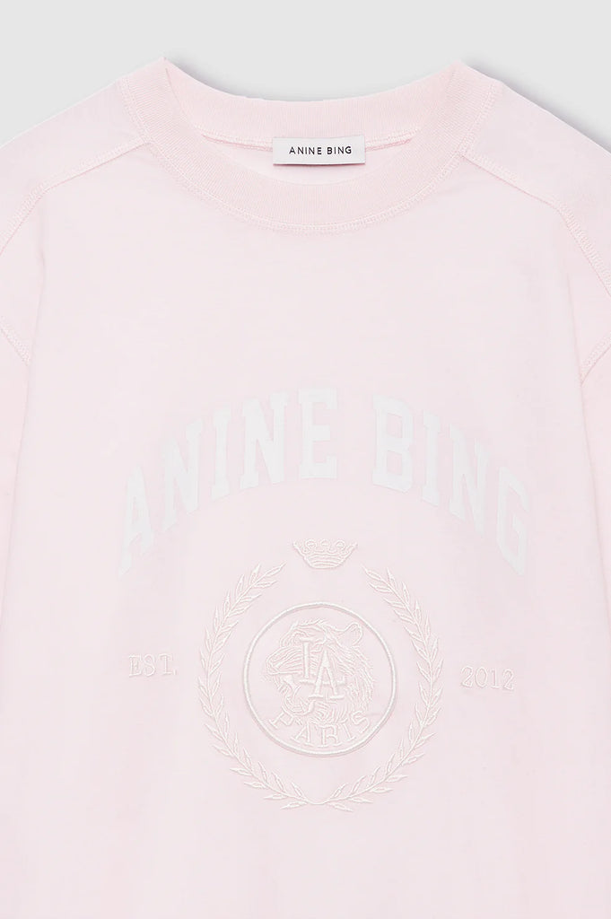 Jaylin Tee Collegiate in Powder Pink