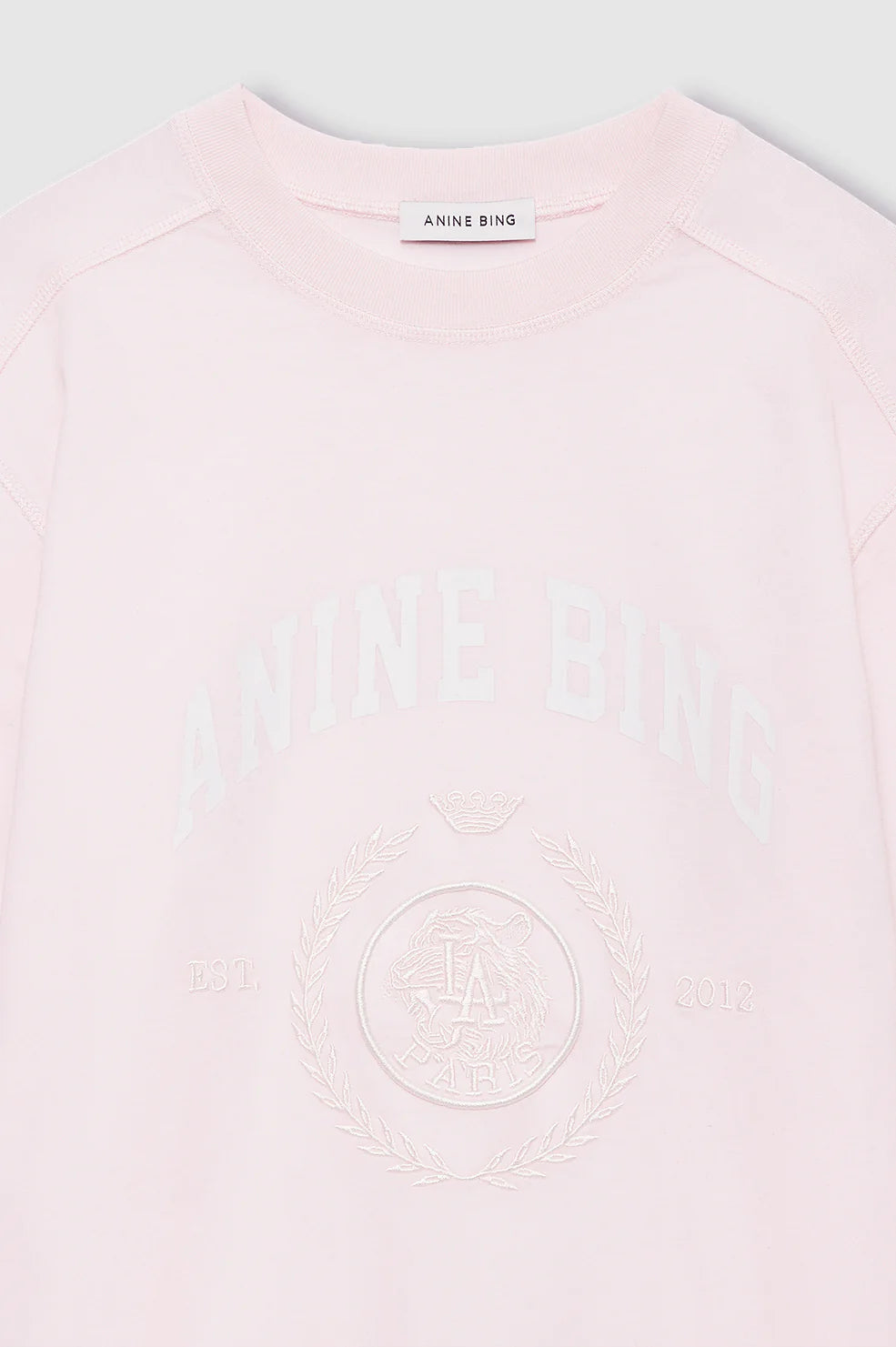 Jaylin Tee Collegiate in Powder Pink
