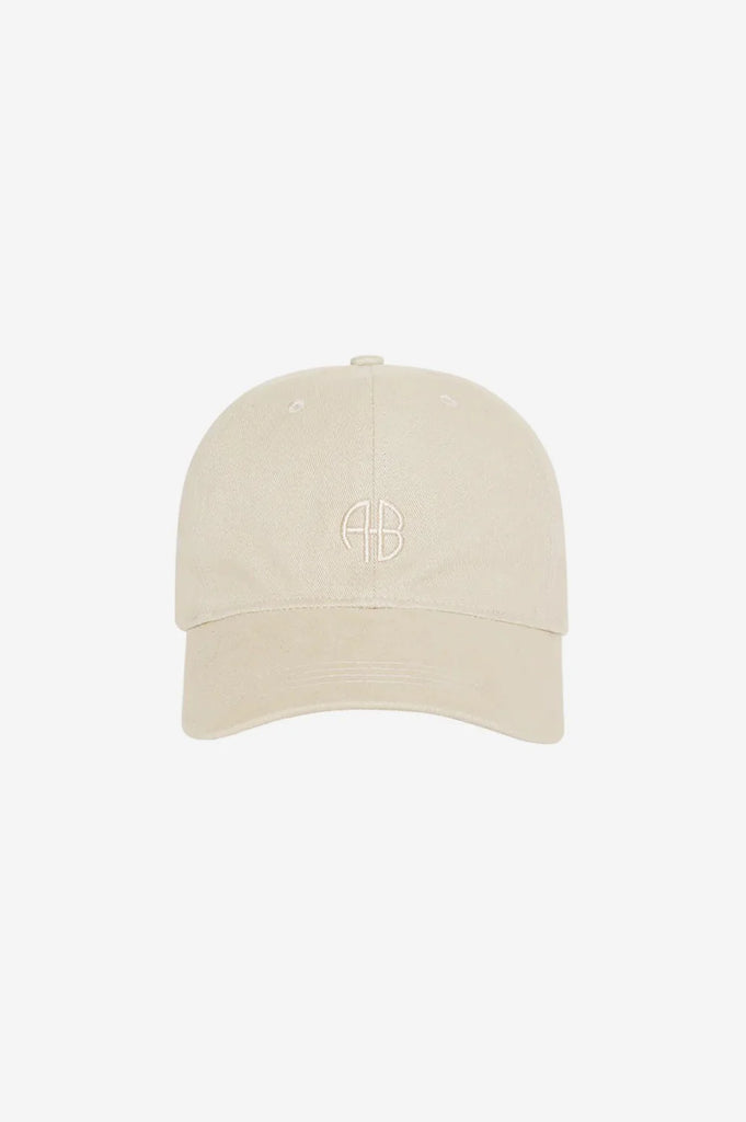 Jeremy Baseball Cap in Beige Wool