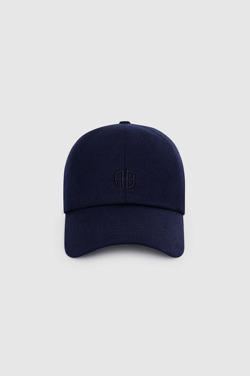 Jeremy Baseball Cap in Navy Wool
