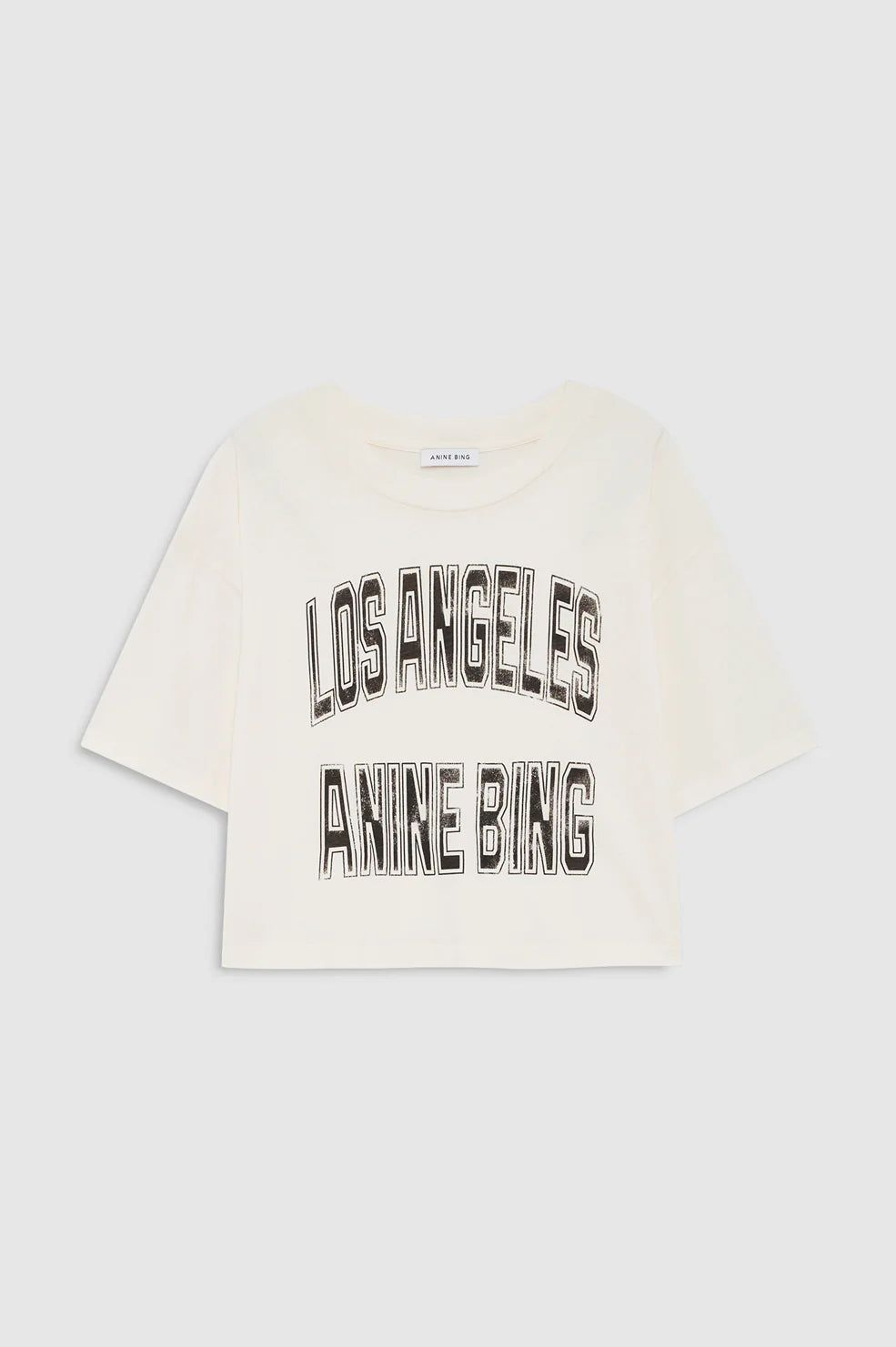 Johnny Cropped Tee in Cream