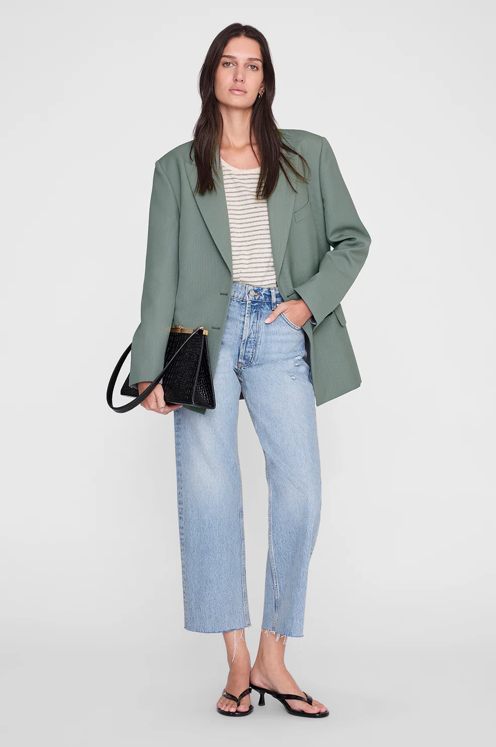Juliann Tank in Black Stripe