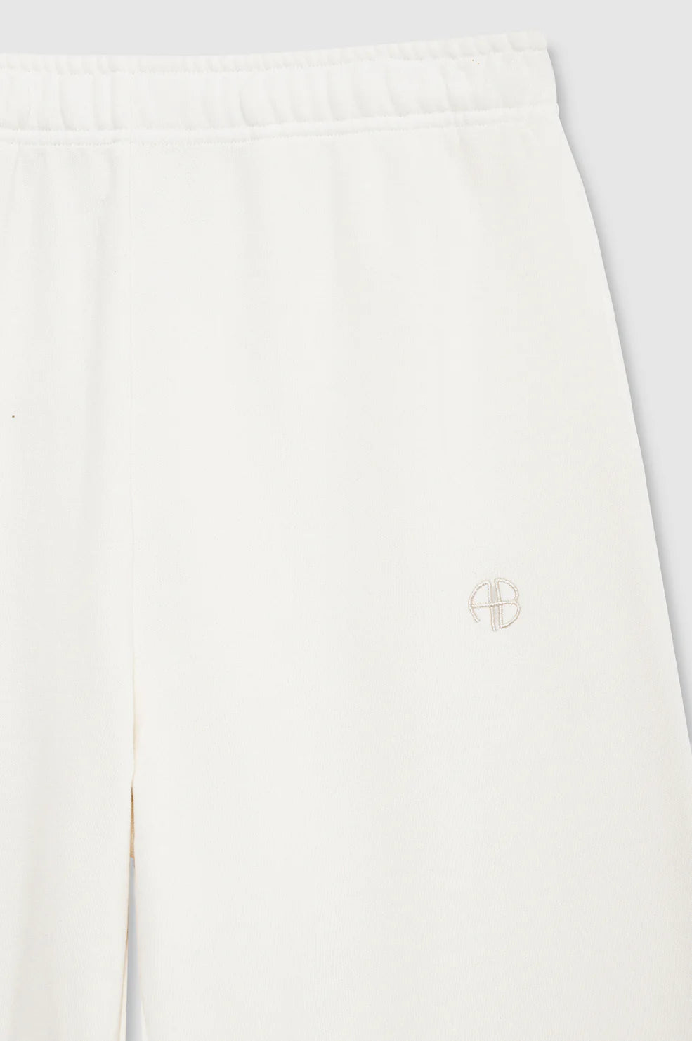 Kacey Sweatpant Monogram in Cream