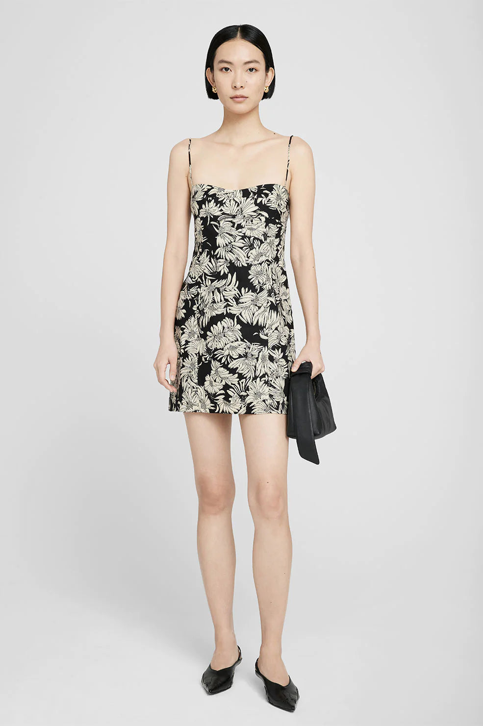 Keiran Dress in Black Floral Print