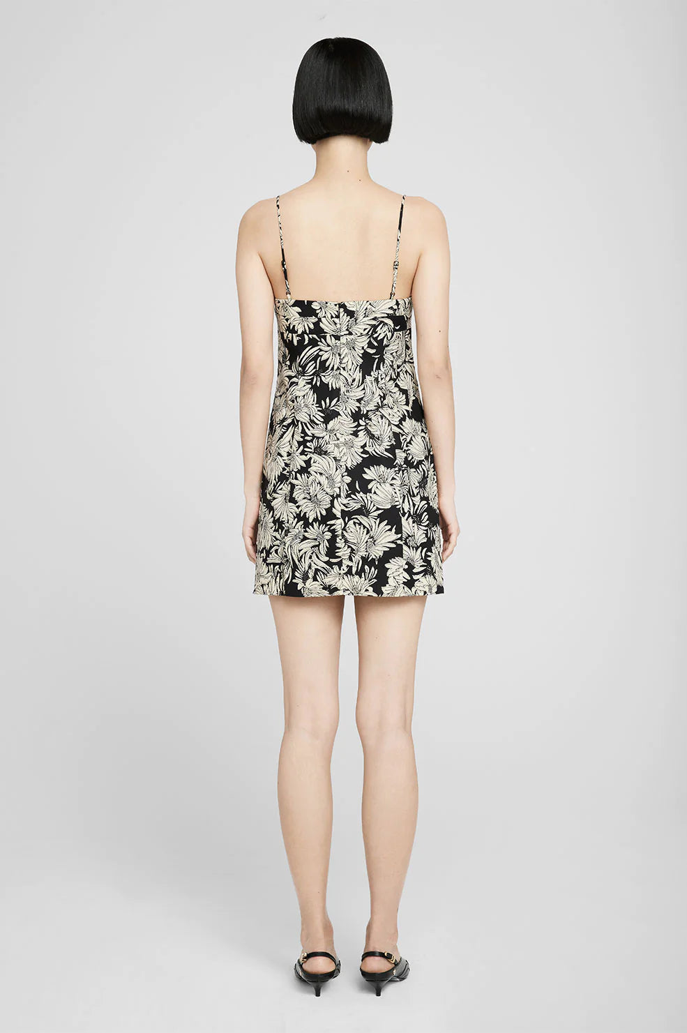 Keiran Dress in Black Floral Print