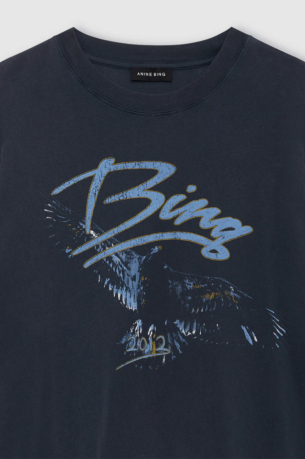 Kent Tee Eagle in Washed Black