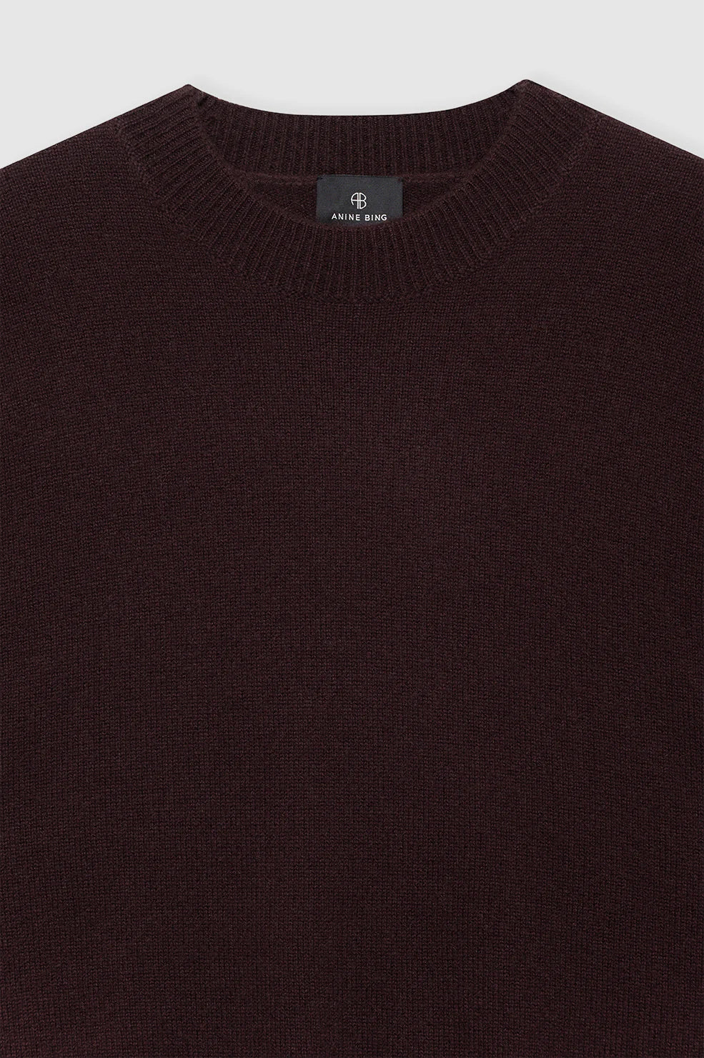 Lee Crew Sweater in Deep Brown