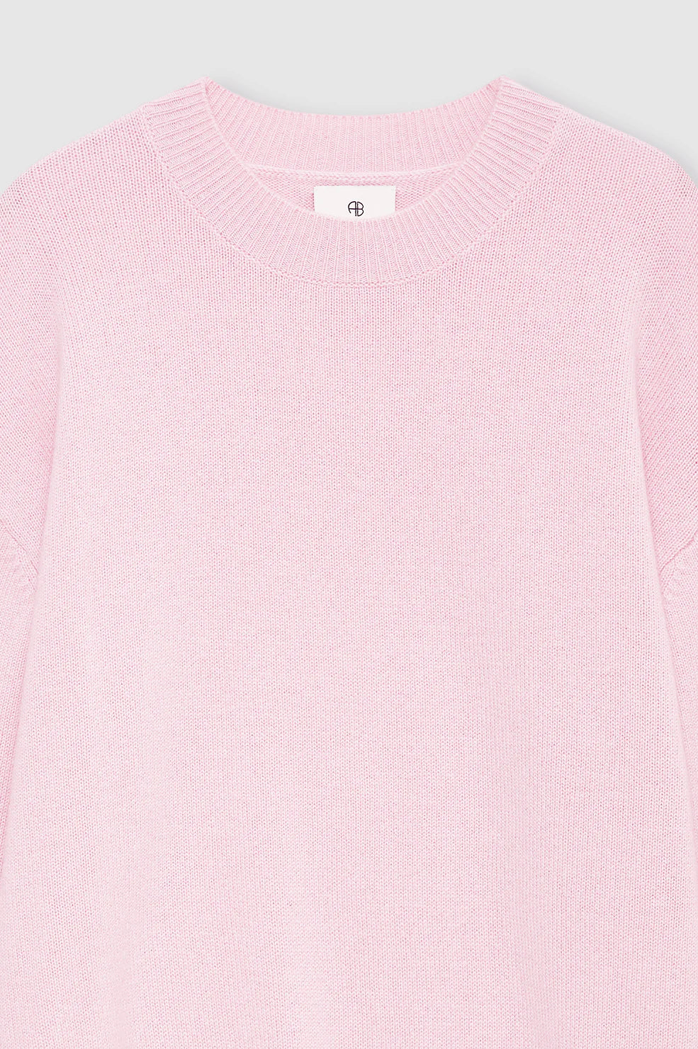 Lee Crew Sweater in Powder Pink