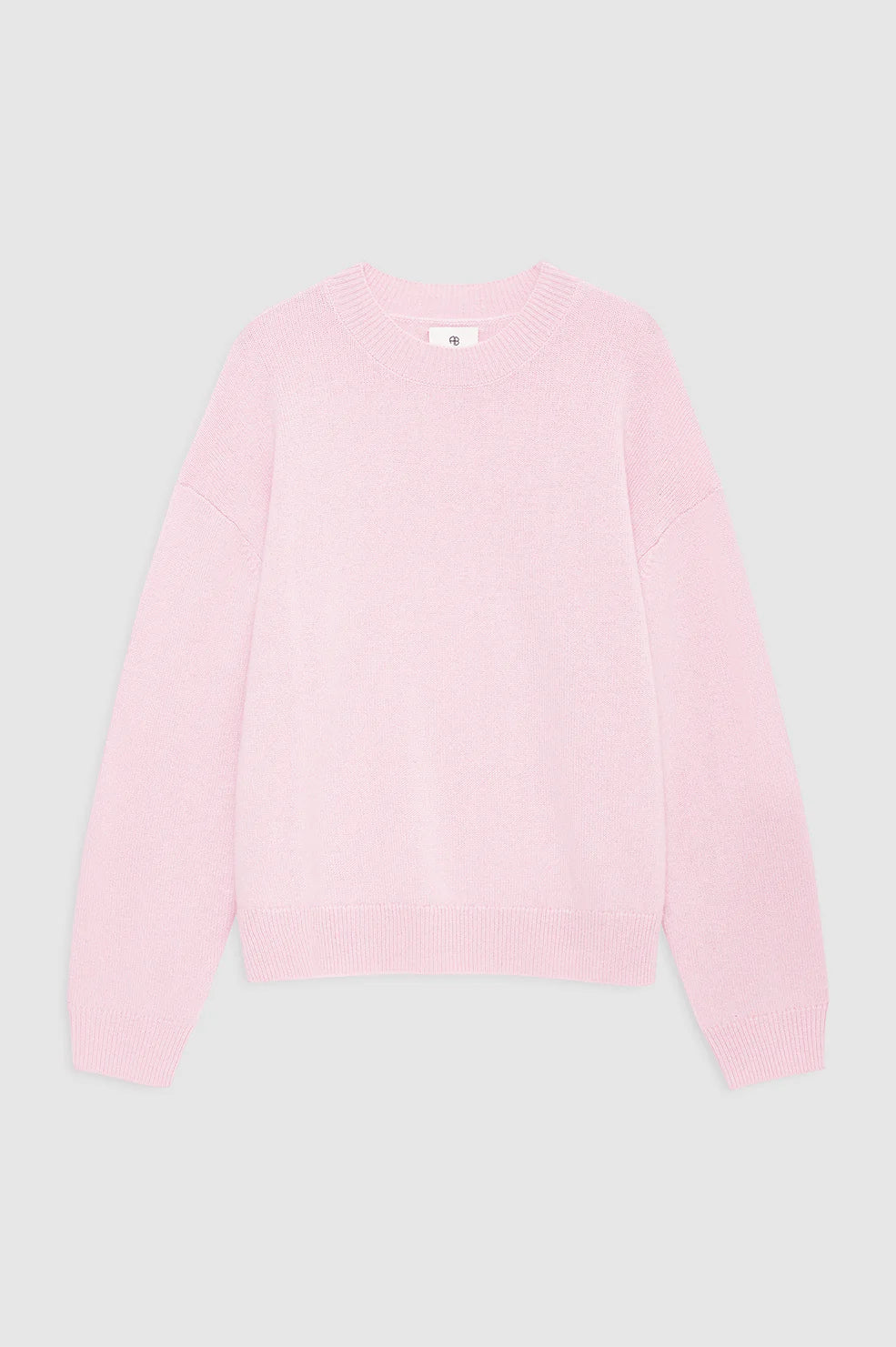 Lee Crew Sweater in Powder Pink