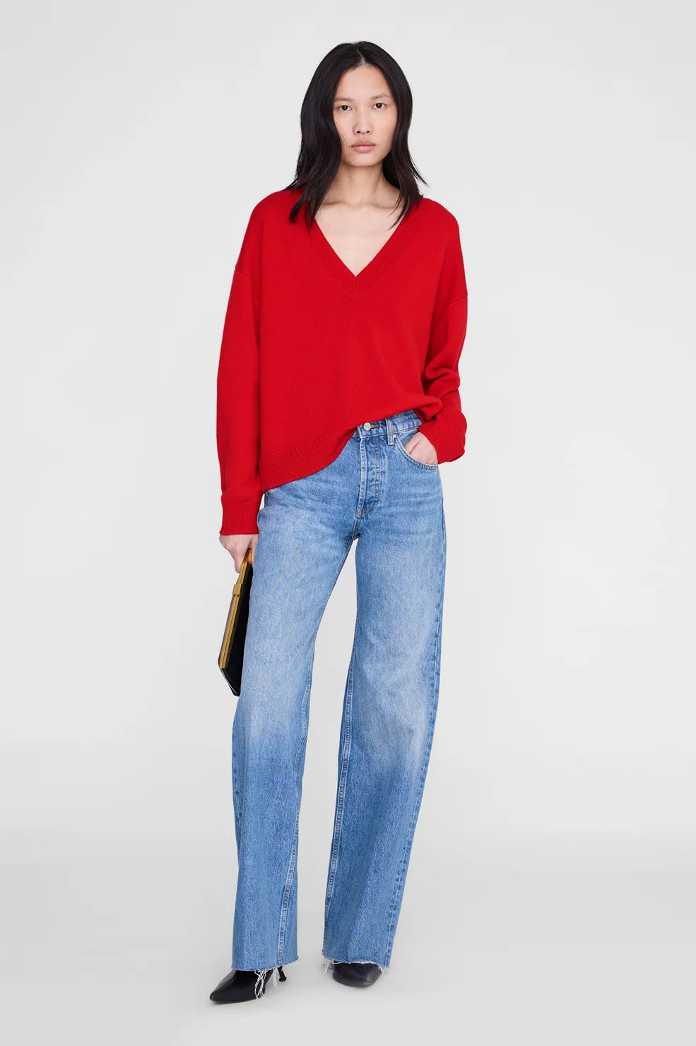 Lee Sweater in Tango Red
