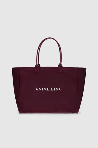 Leo Coated Canvas Tote in Fig