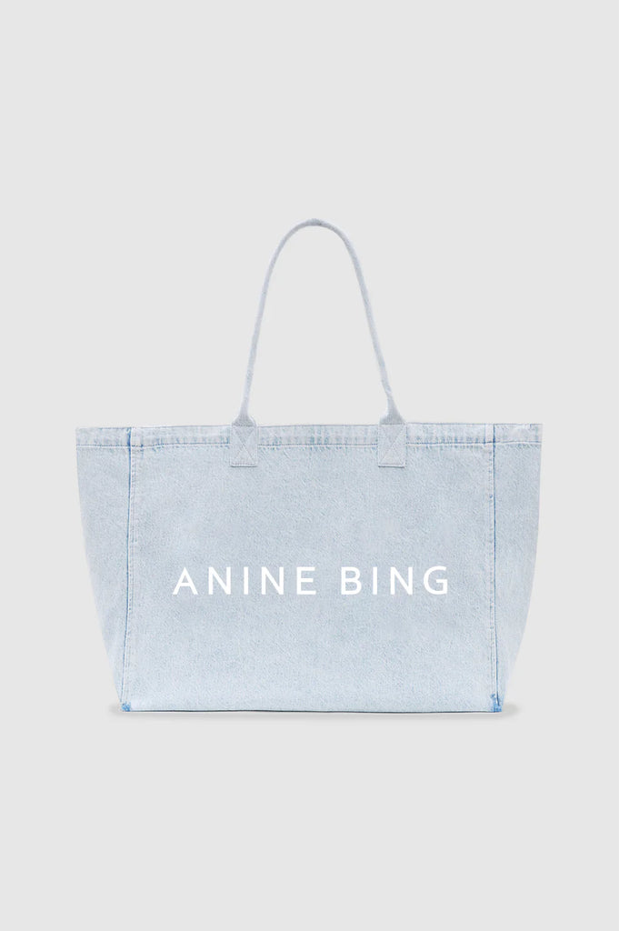 Leo Denim Tote in Lucid Blue
