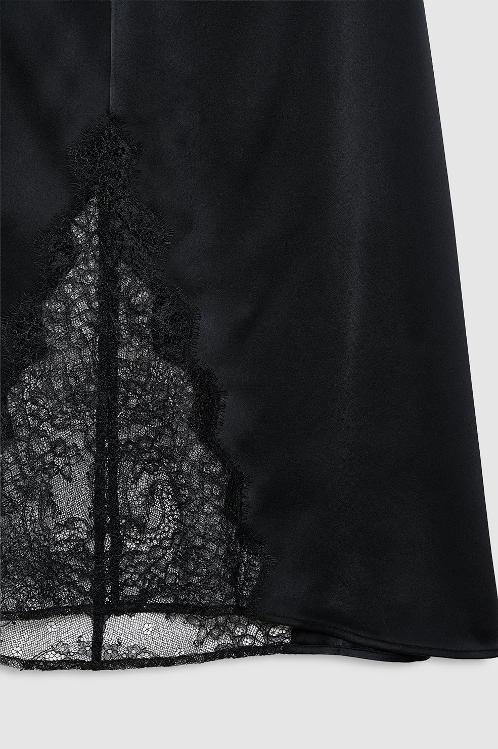 Malou Skirt in Black and Black Lace