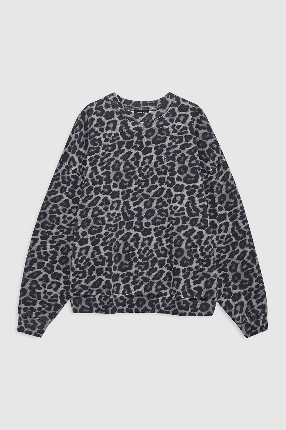 Miles Sweatshirt in Grey Leopard