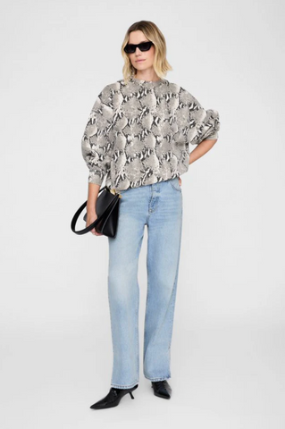 Miles Sweatshirt in Washed Python