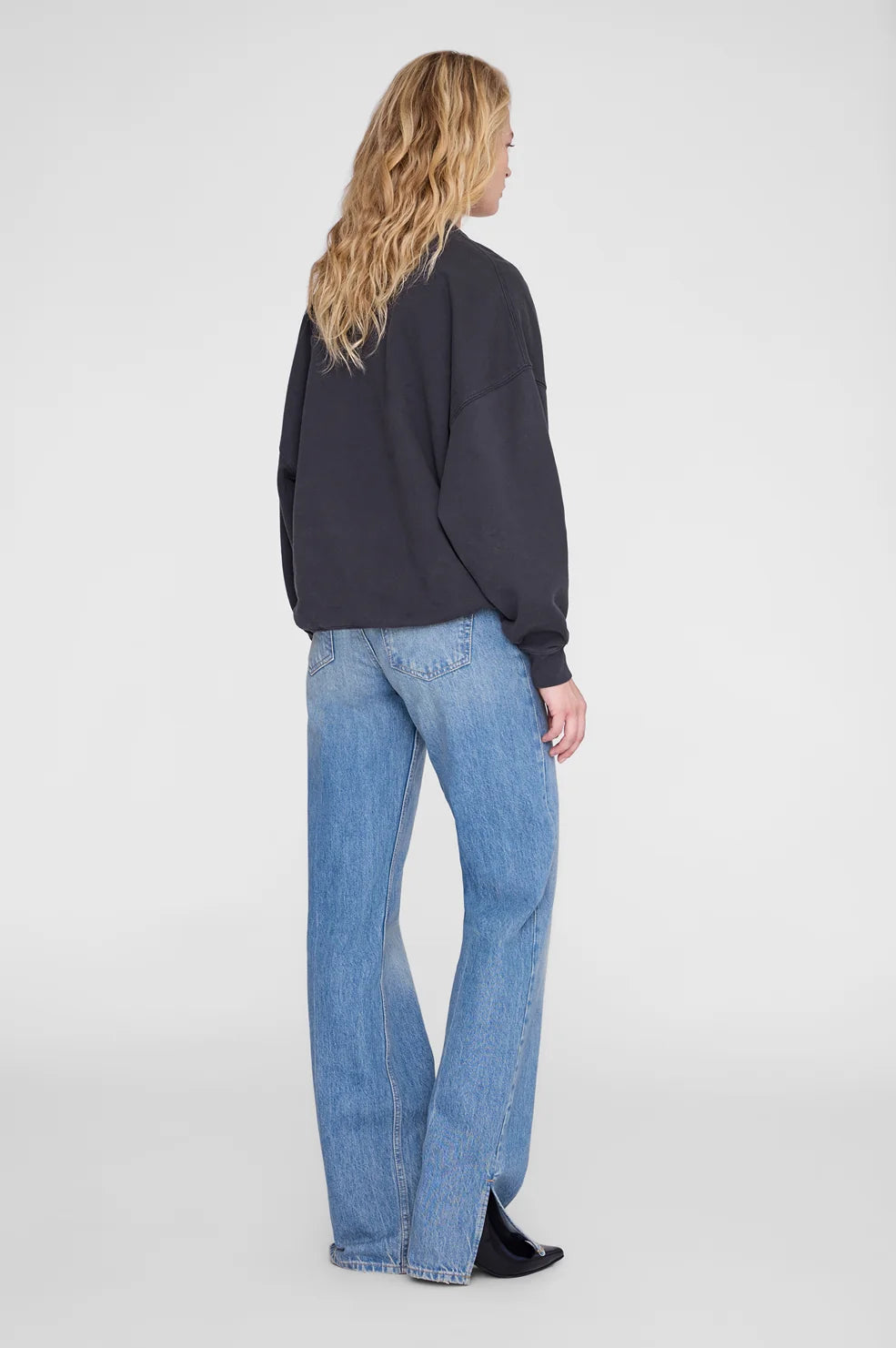 Miles Sweatshirt Los Angeles in Vintage Black