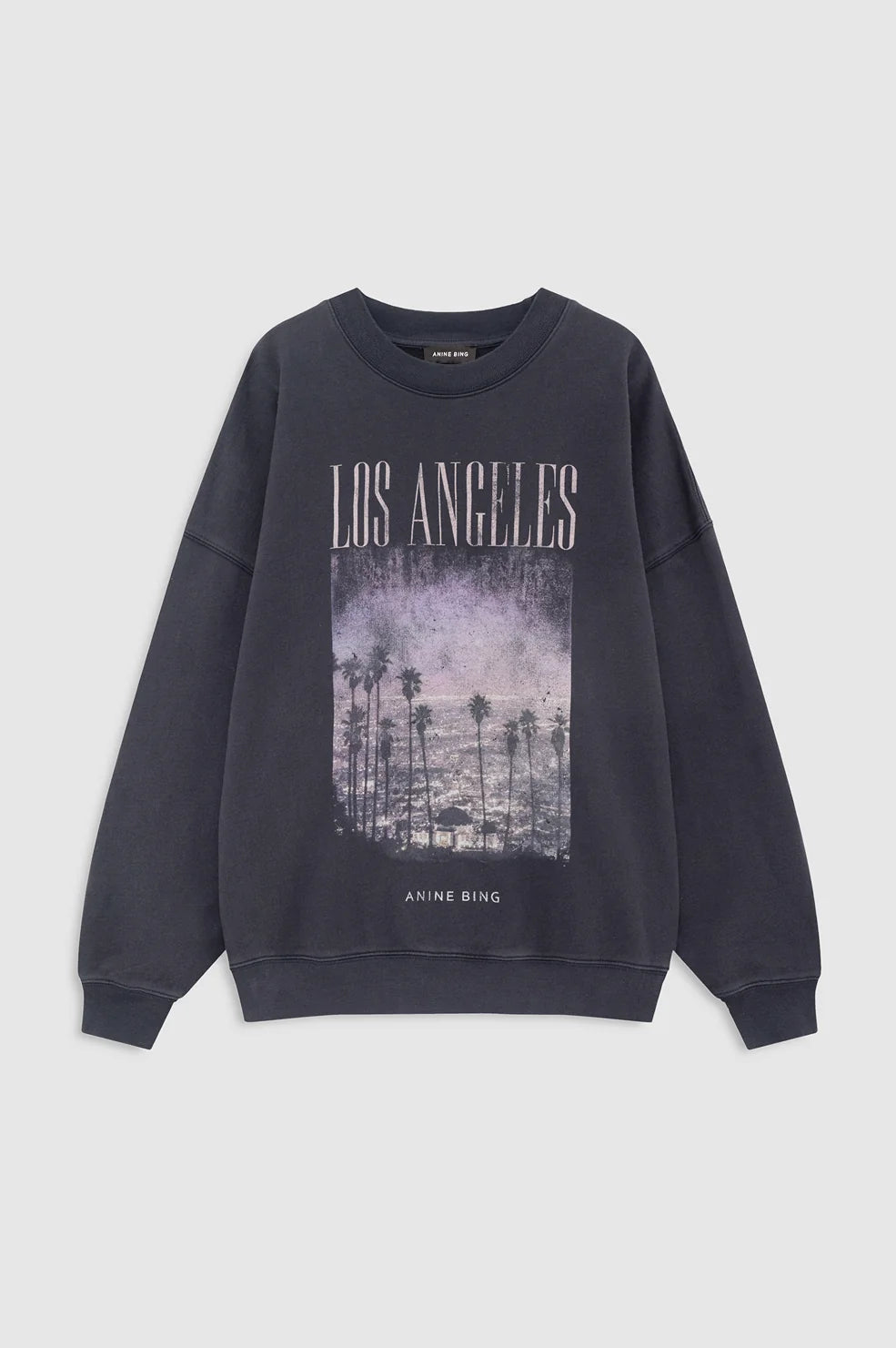 Miles Sweatshirt Los Angeles in Vintage Black