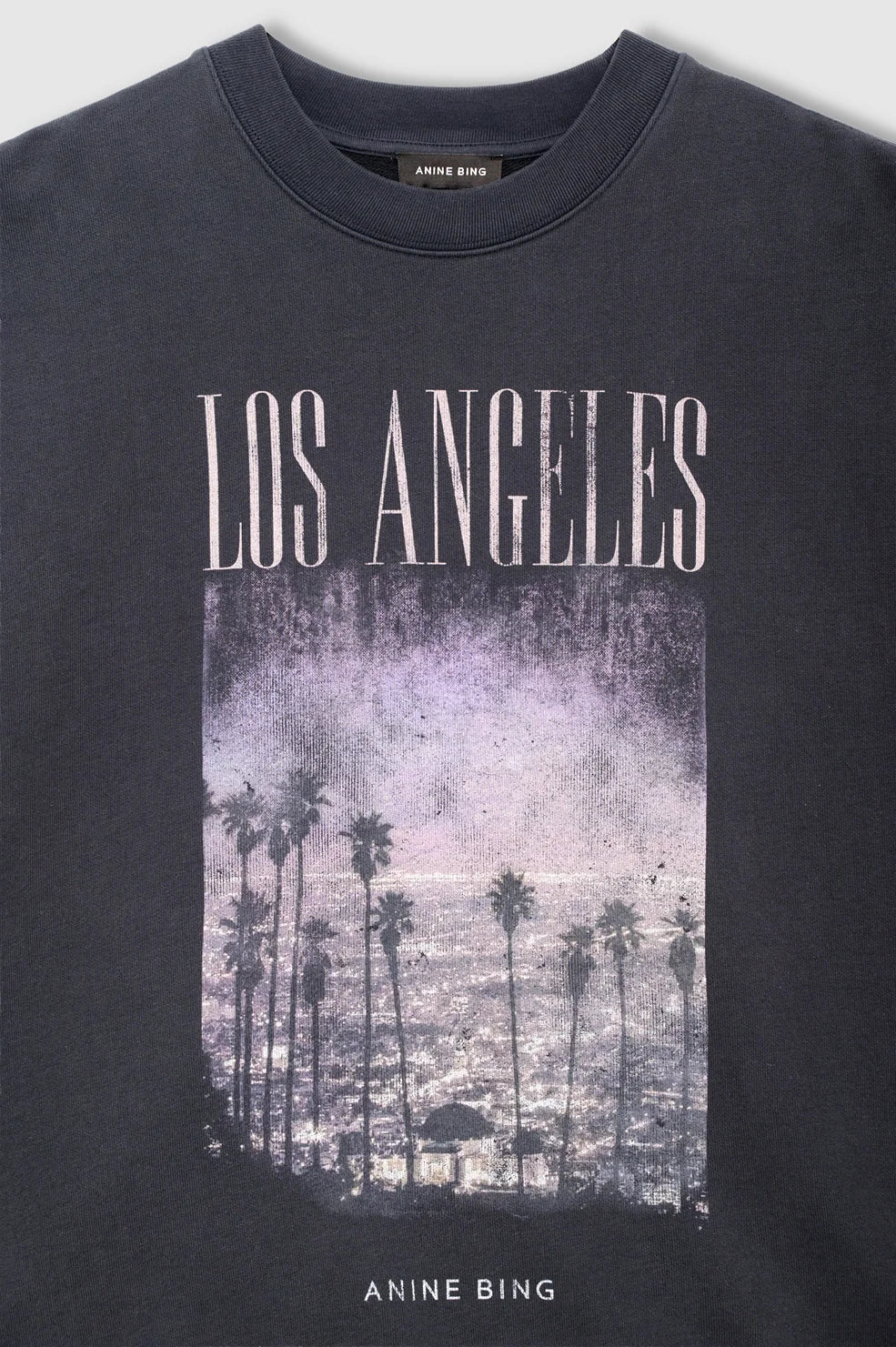 Miles Sweatshirt Los Angeles in Vintage Black