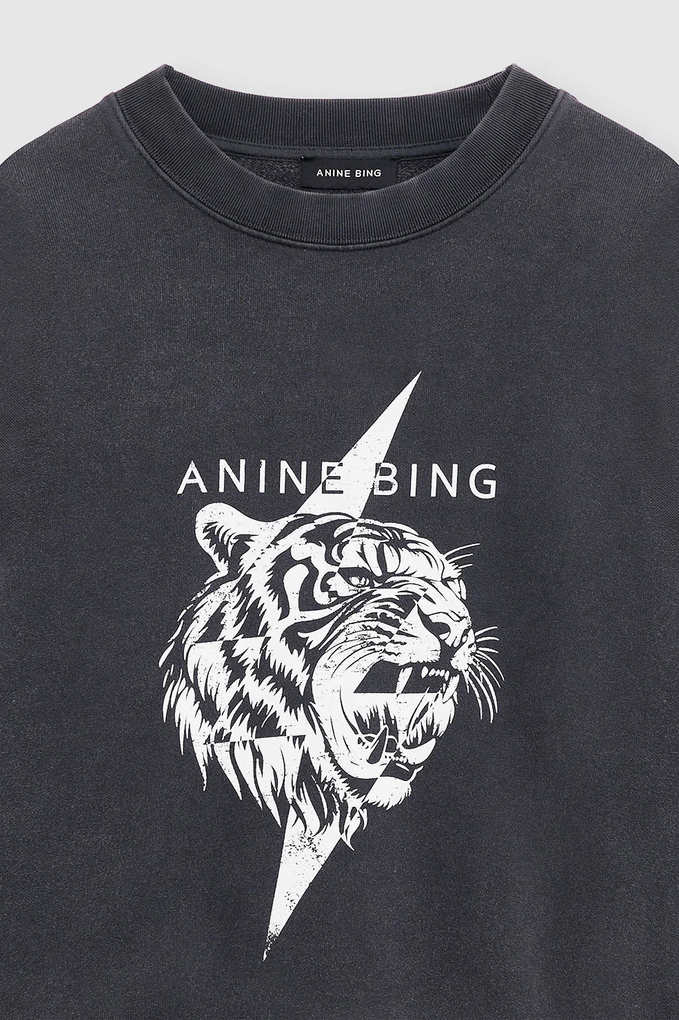 Miles Sweatshirt Tiger in Vintage Black