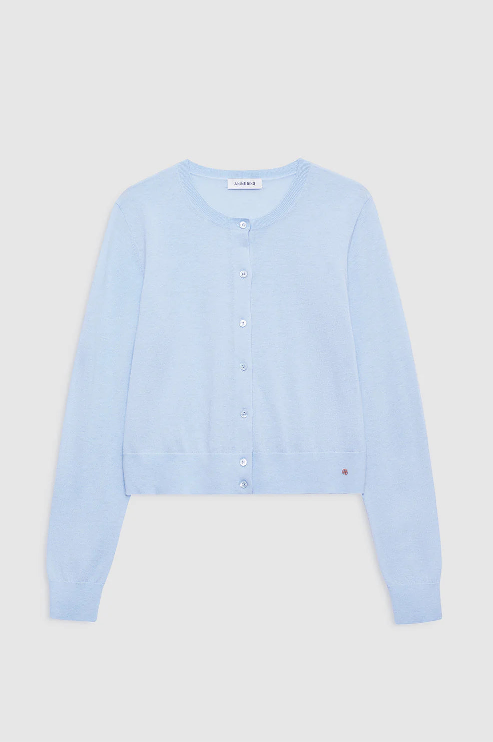Moni Crop Cardigan in Pale Blue