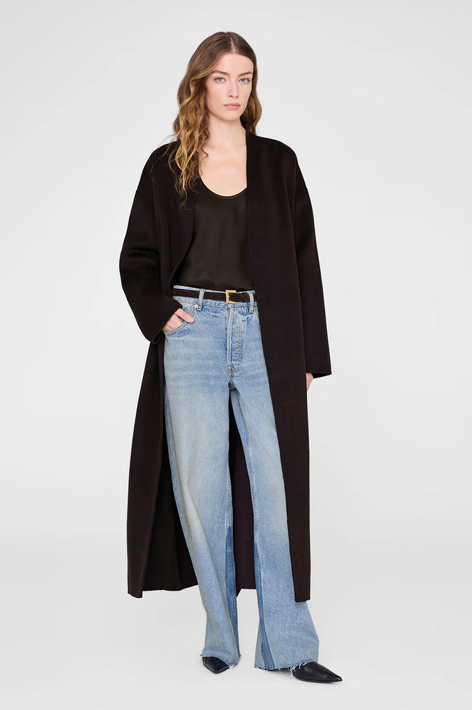 Nicola Belt in Dark Brown Suede