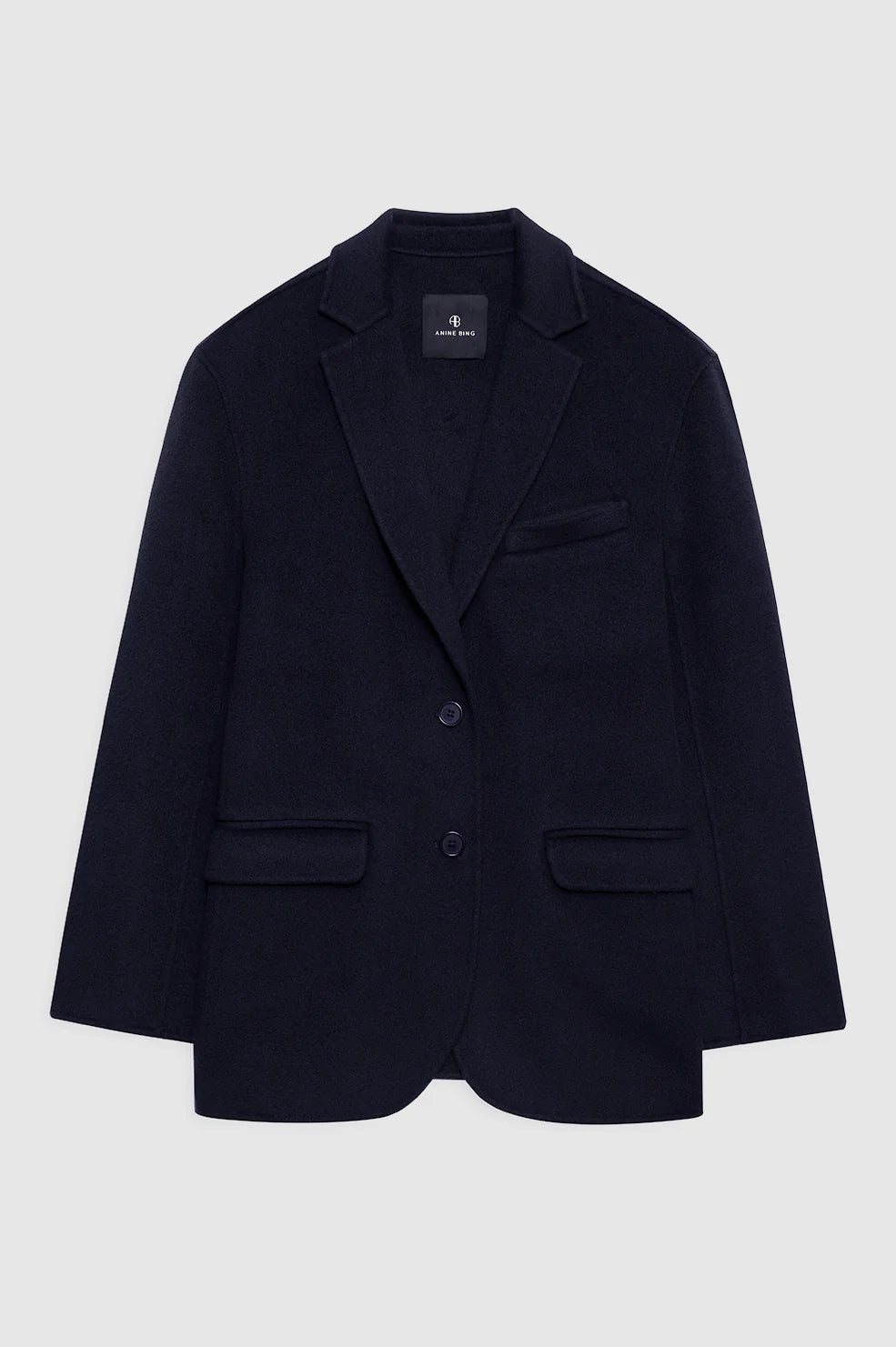 Quinn Blazer in Midnight Blue Cashmere Blend
