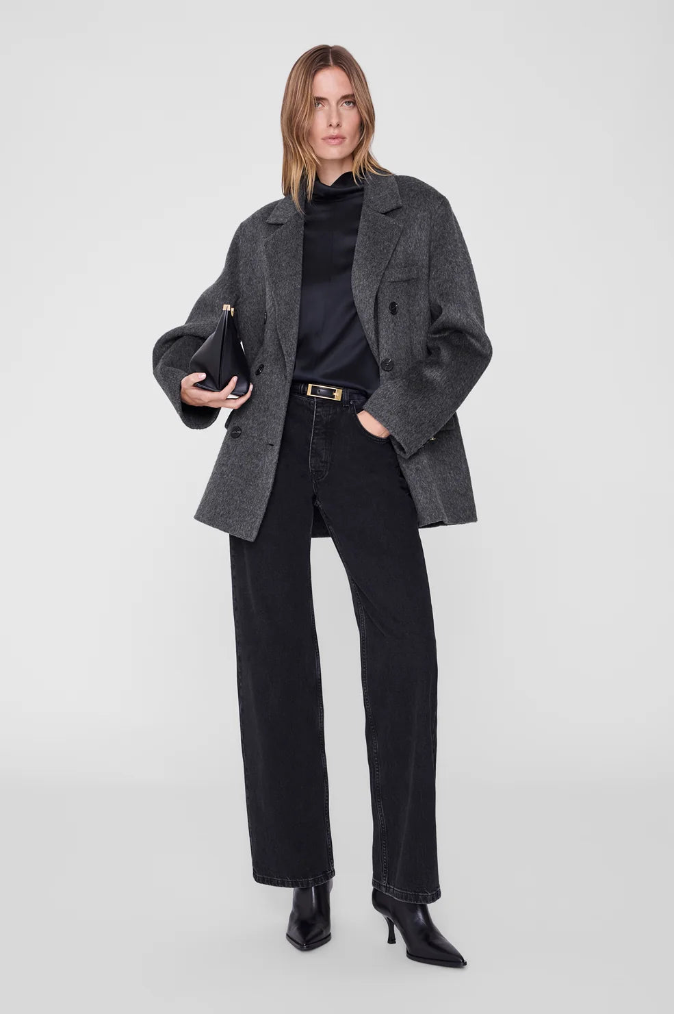 Sali Coat in Dark Grey