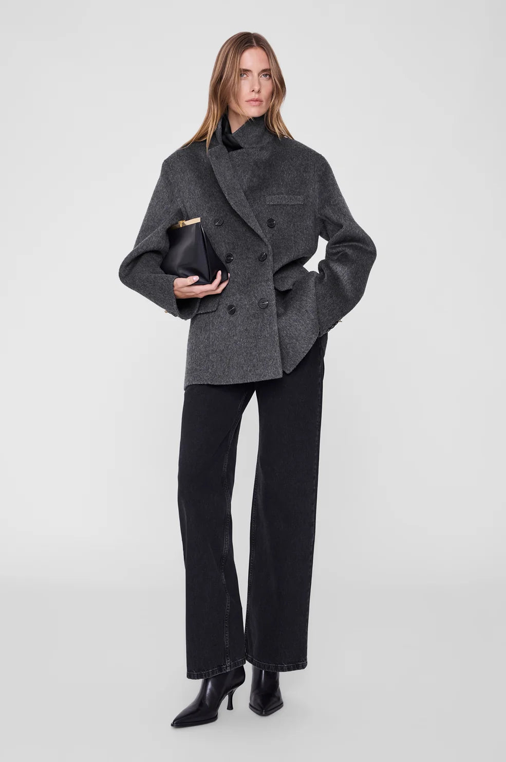 Sali Coat in Dark Grey