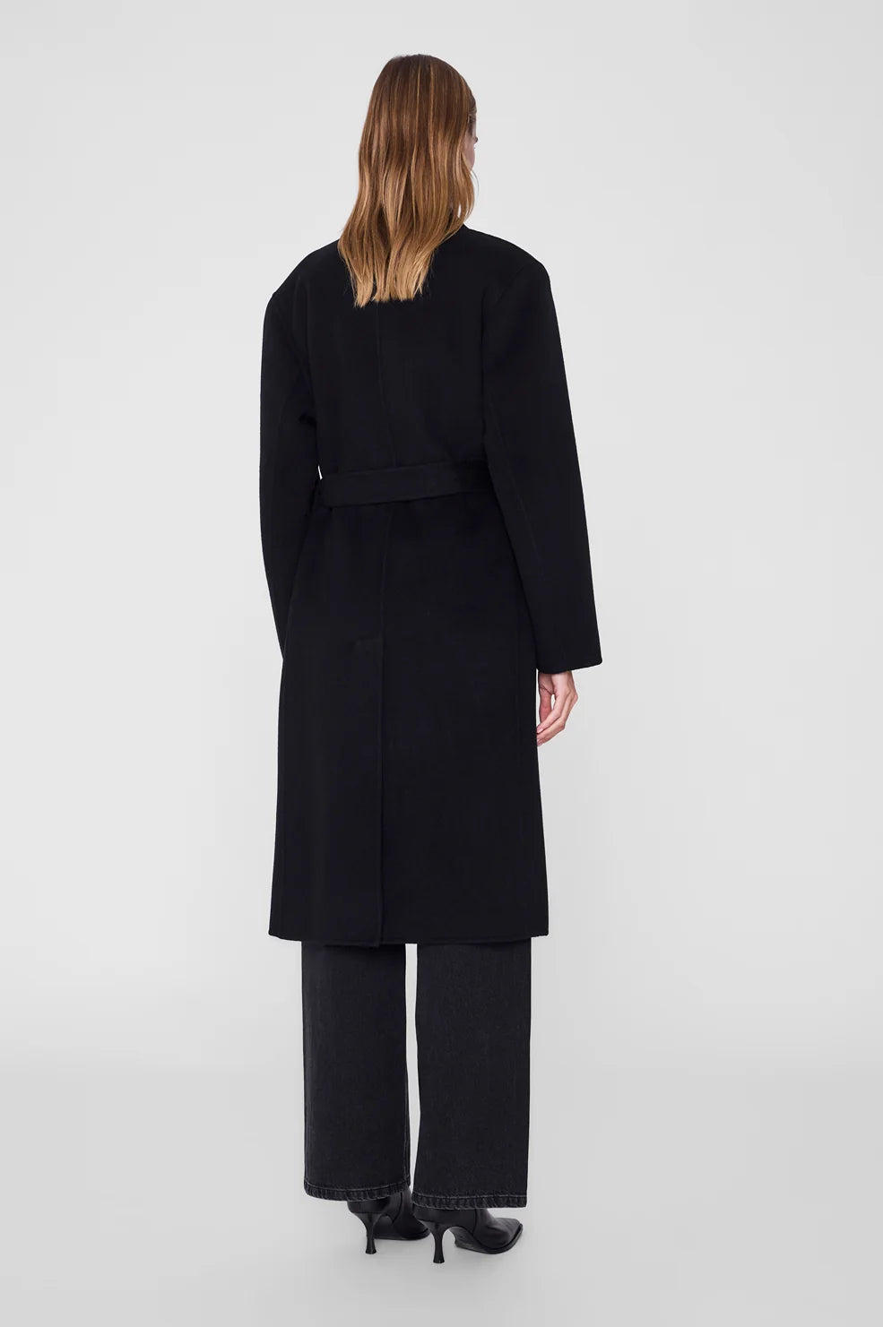 Sana Coat in Black Cashmere Blend