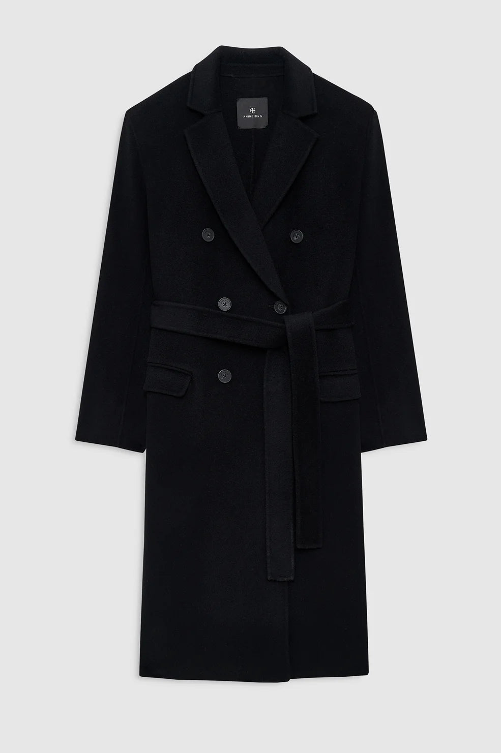 Sana Coat in Black Cashmere Blend