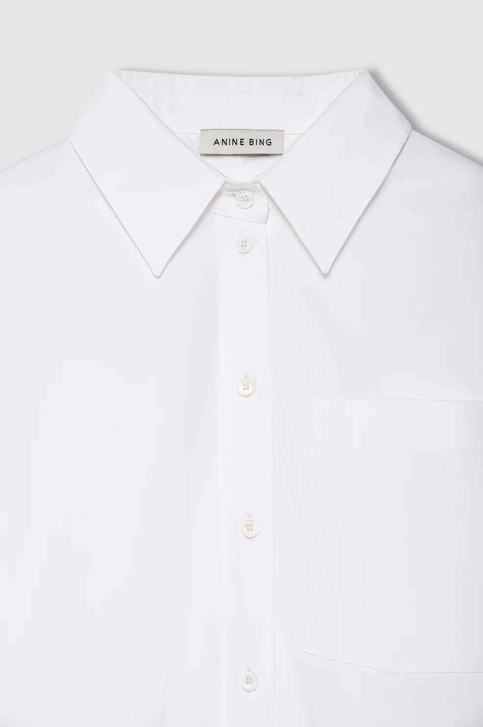 Scott Cropped Shirt in White