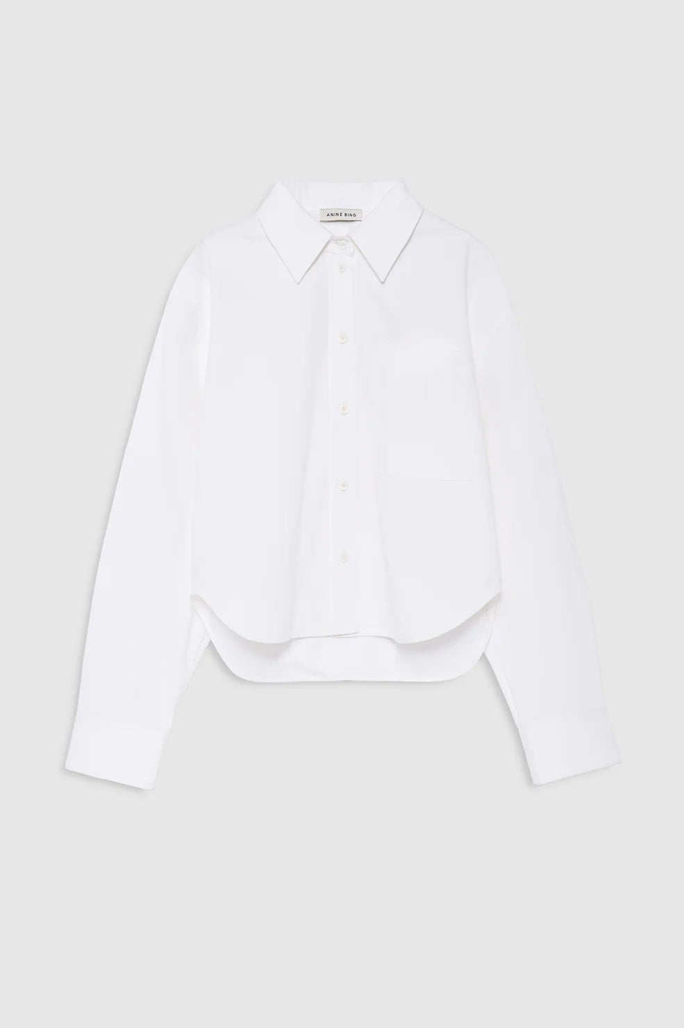 Scott Cropped Shirt in White