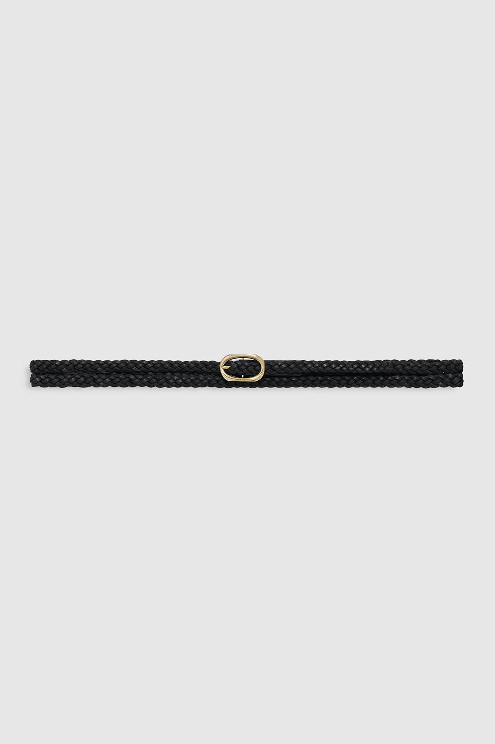 Small Double Signature Link Belt Braided in Black