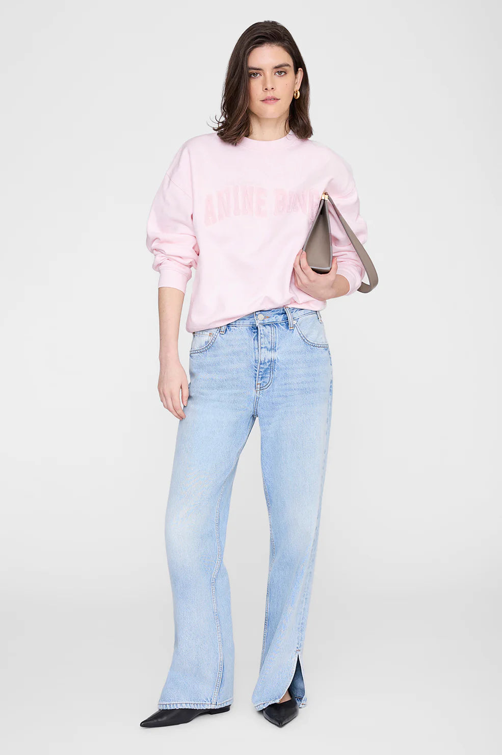 Spencer Sweatshirt Anine Bing in Powder Pink