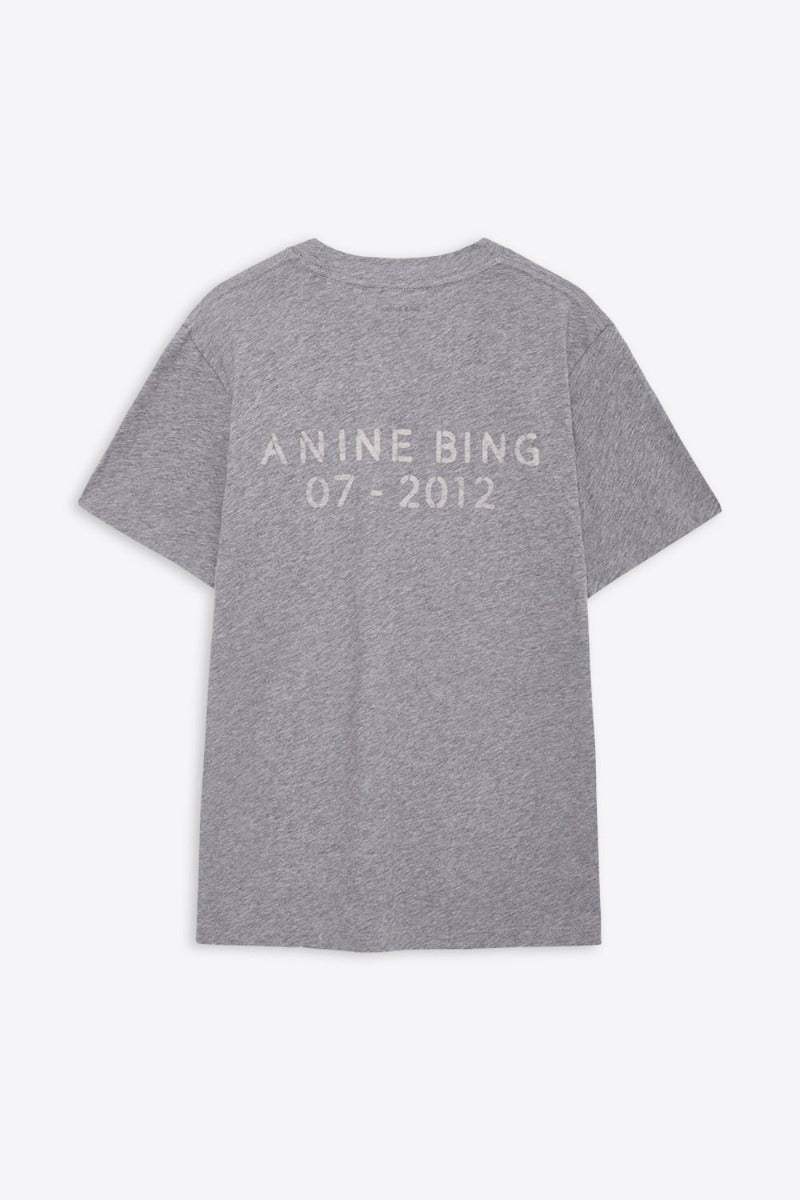 Wagner Tee Soft Stencil in Dark Grey Melange
