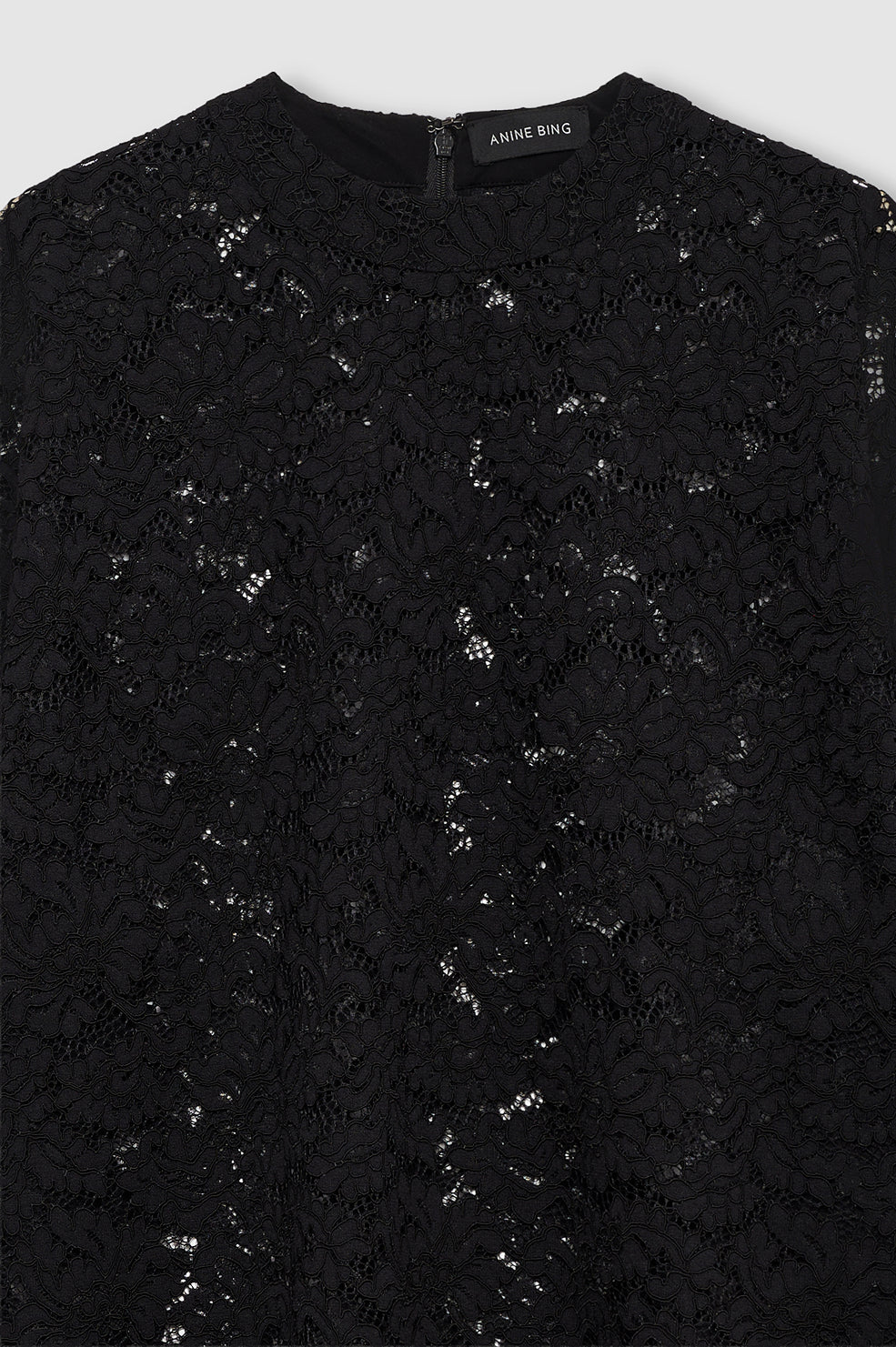 Zeina Top in Black Lace