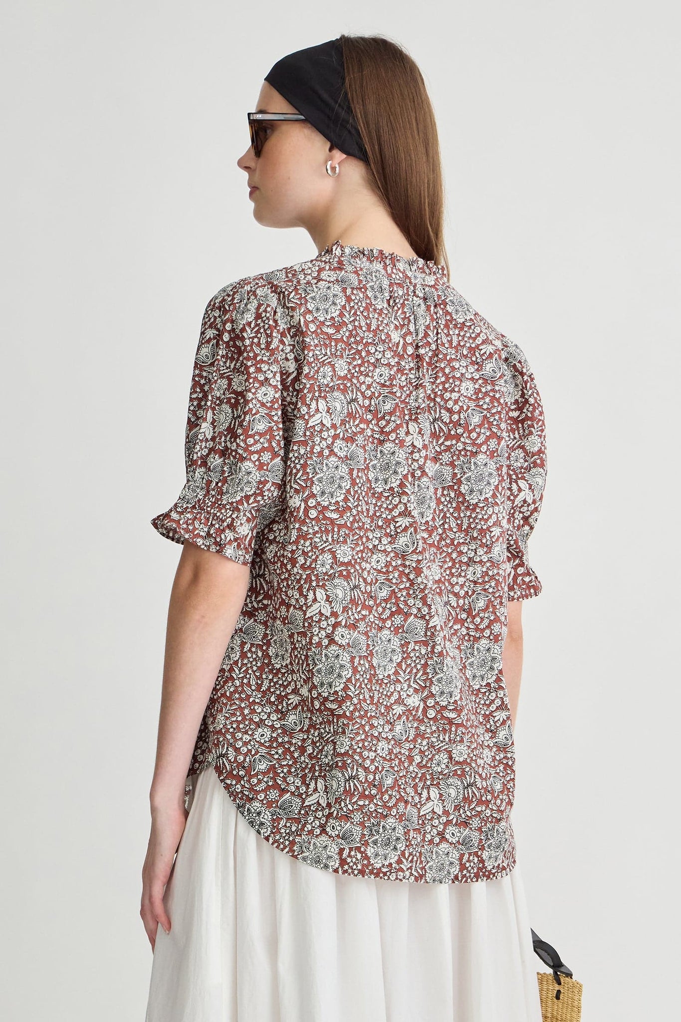 Los Altos Top in Clay Floral