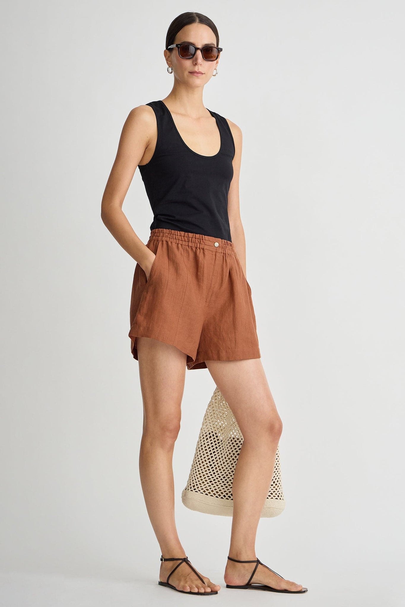 Mar Linen Short in Harissa
