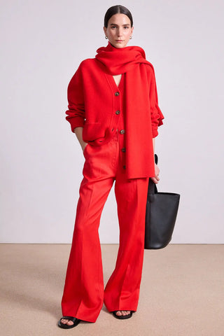 Medina Cardigan with Scarf in Tigerlily