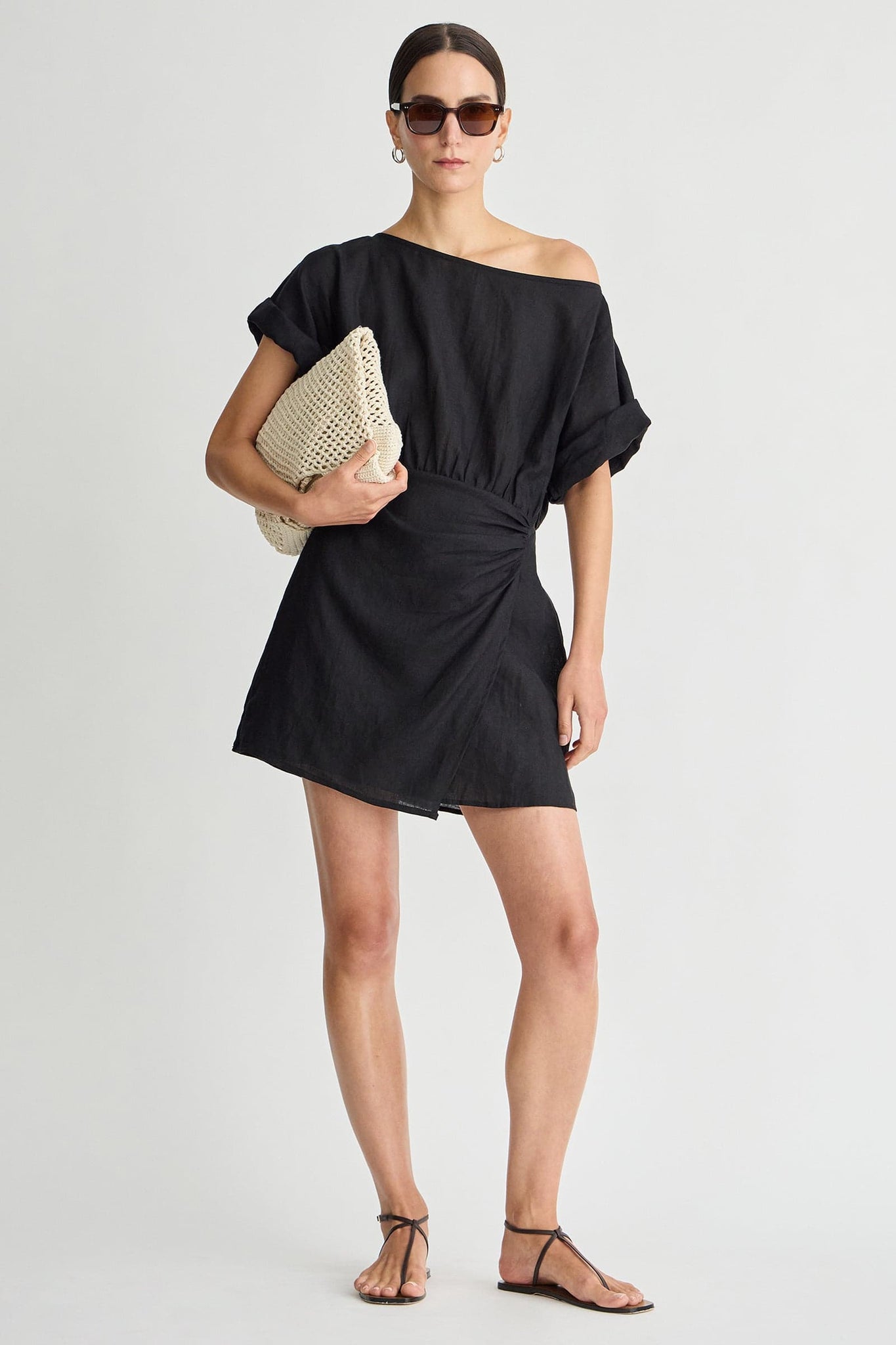 Sigrun Mini Dress in Black