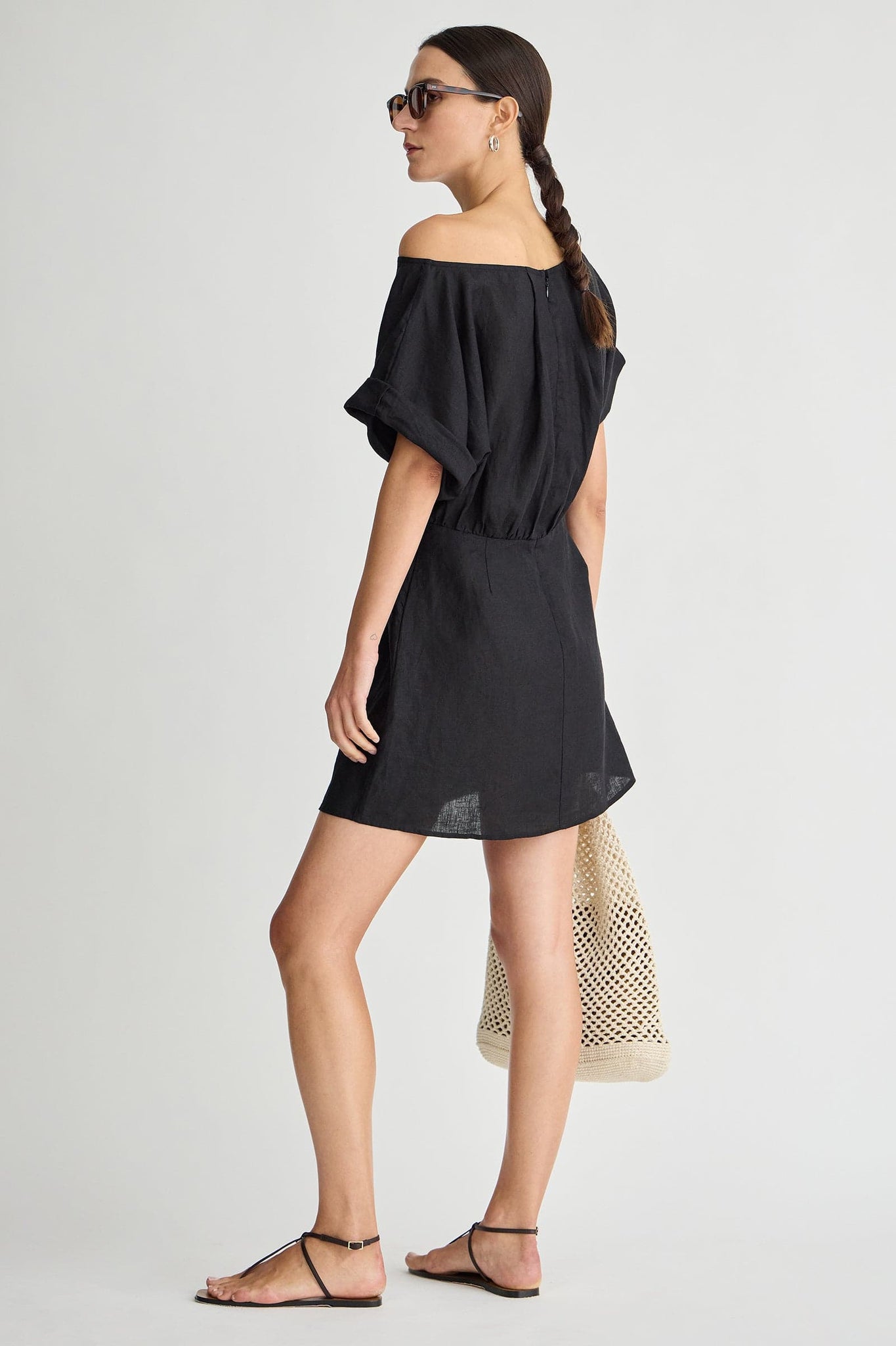 Sigrun Mini Dress in Black