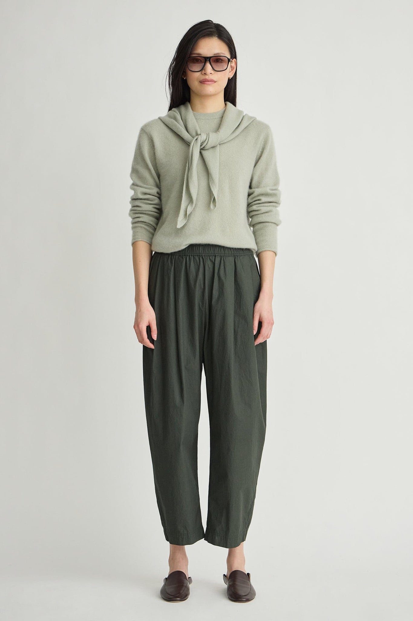 Spa Pleat Pant in Rosin