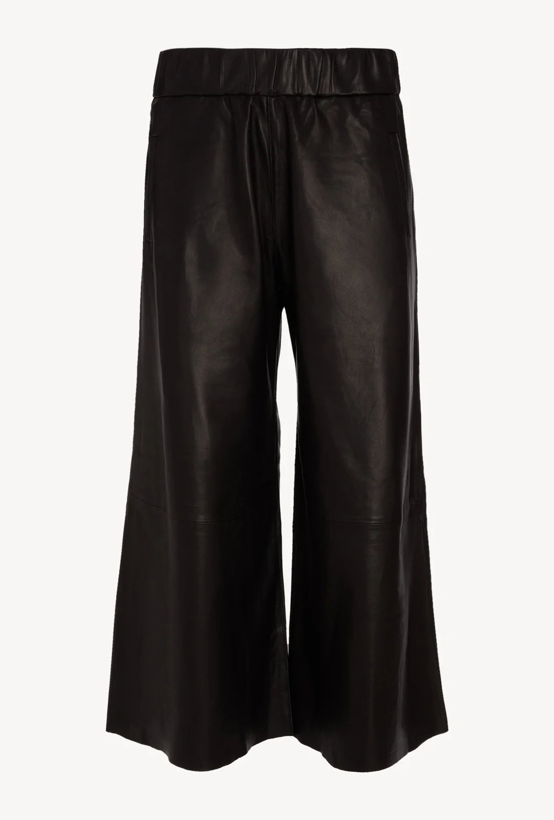 Black Leather Culotte