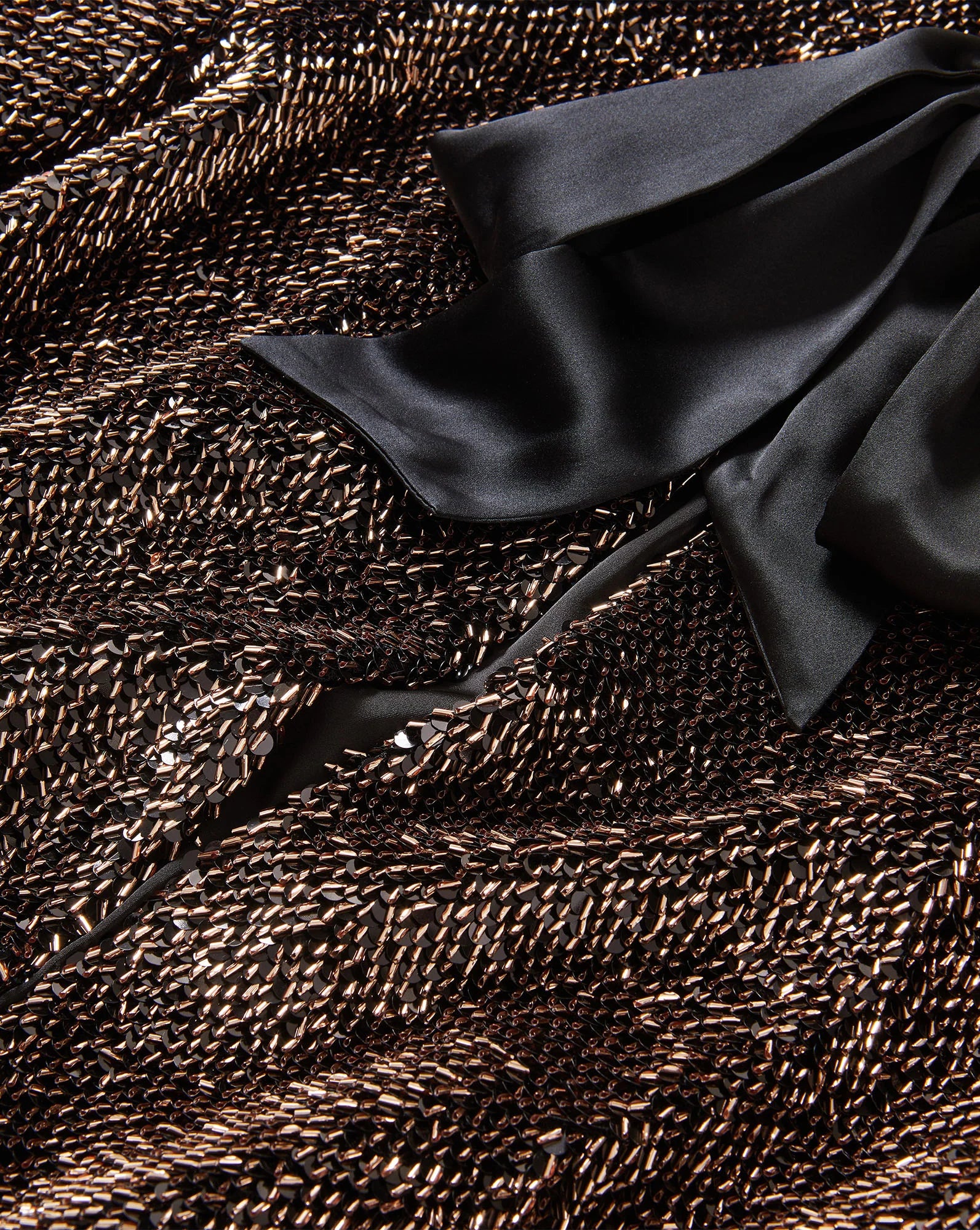 Bancroff Sequin Jacket in Copper/Black