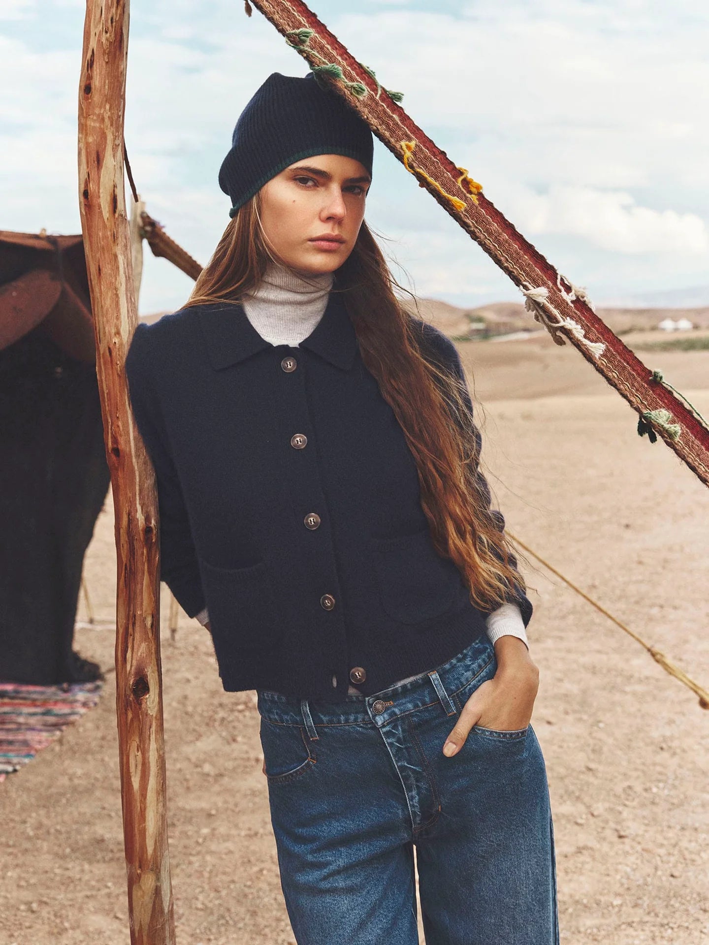 Bevyn Cardigan in Midnight Blue