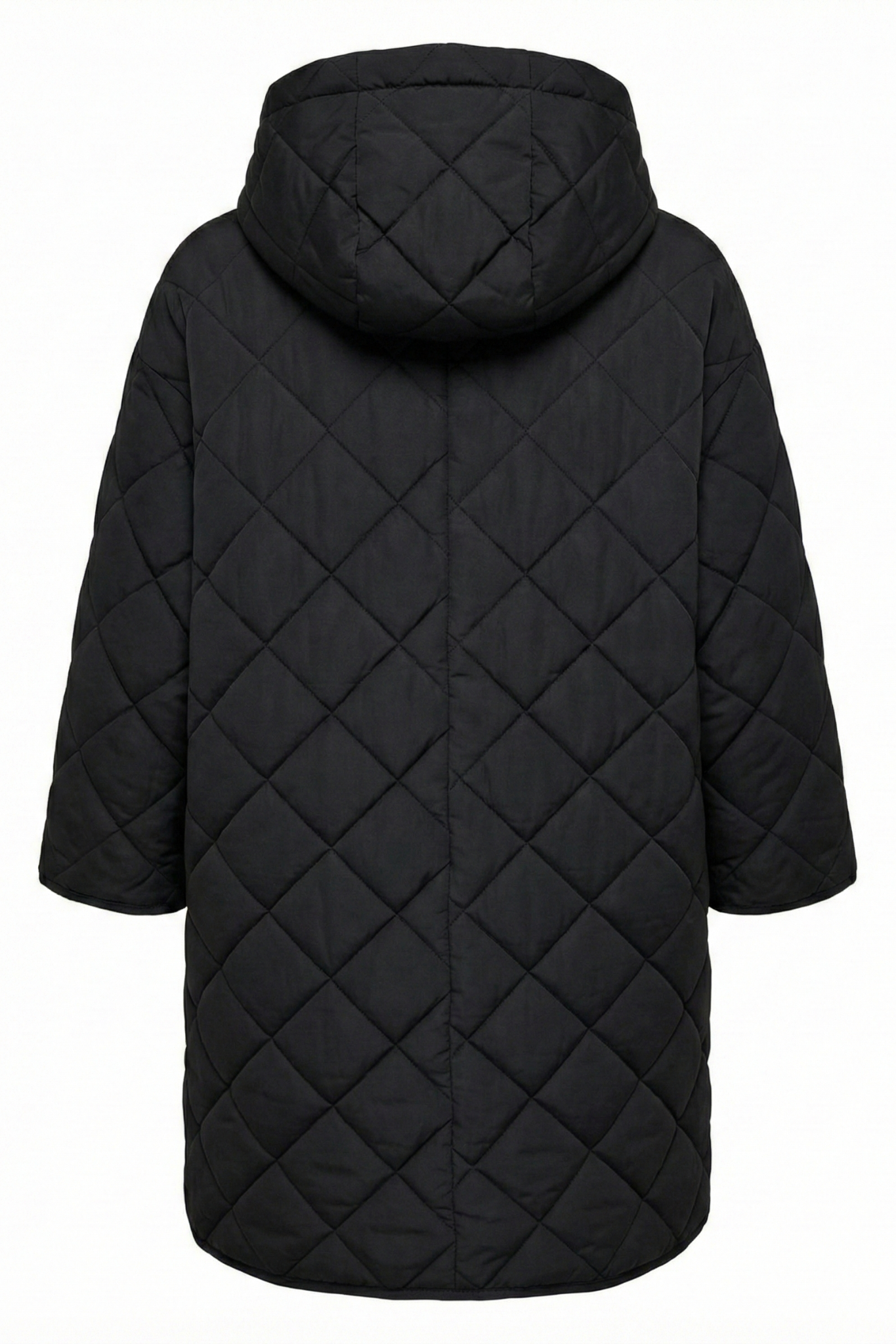 Birdie Quilted Cape Jacket in Black