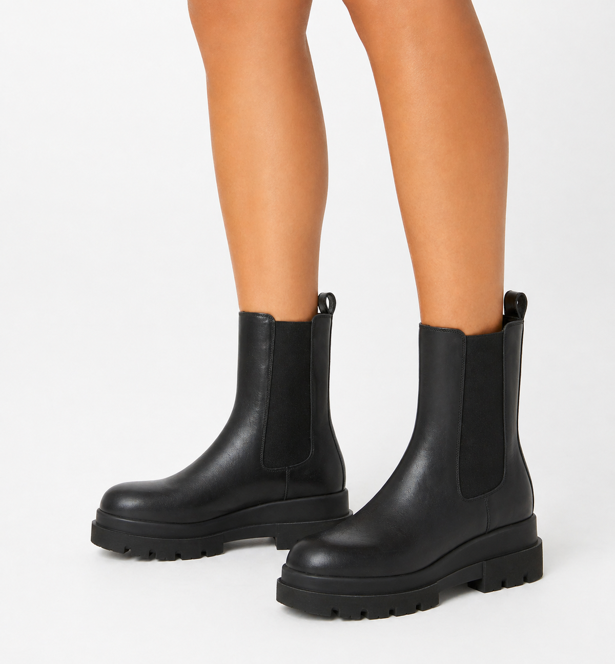 Blaise Leather Boot in Black