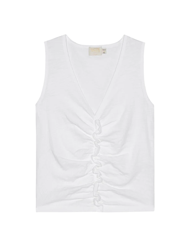 Cassie Tank in Optic White